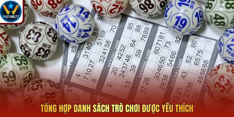 Tổng hợp danh sách trò chơi được yêu thích
